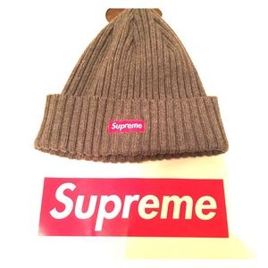 Supreme gray color beanie